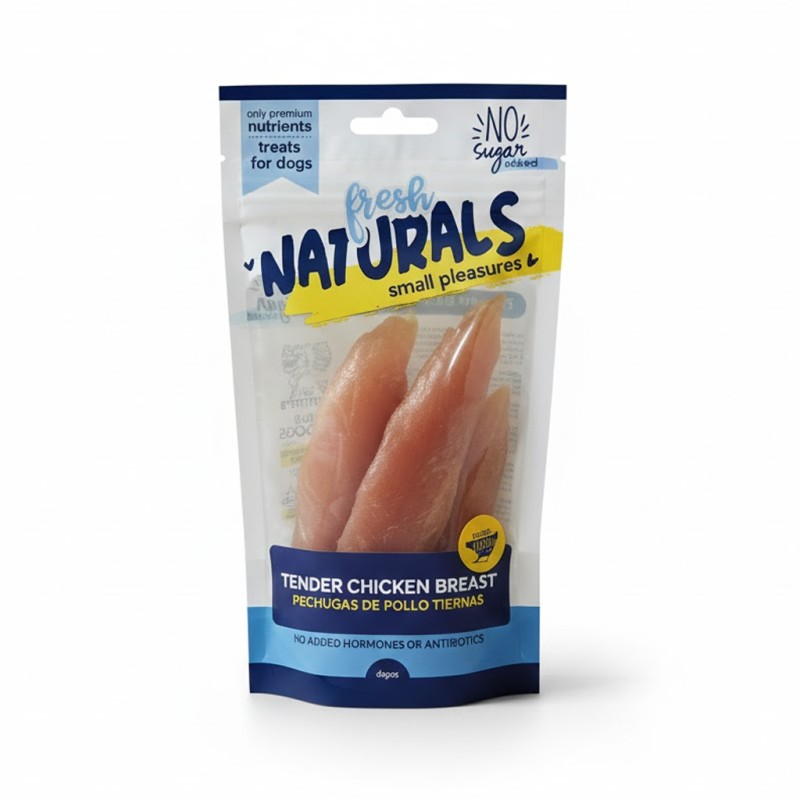 Bolsa de pechugas de pollo tiernas para perro.