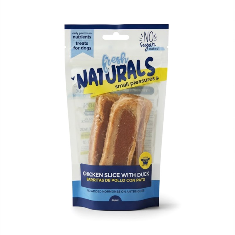 Bolsa de barritas de pollo con pato 100gr