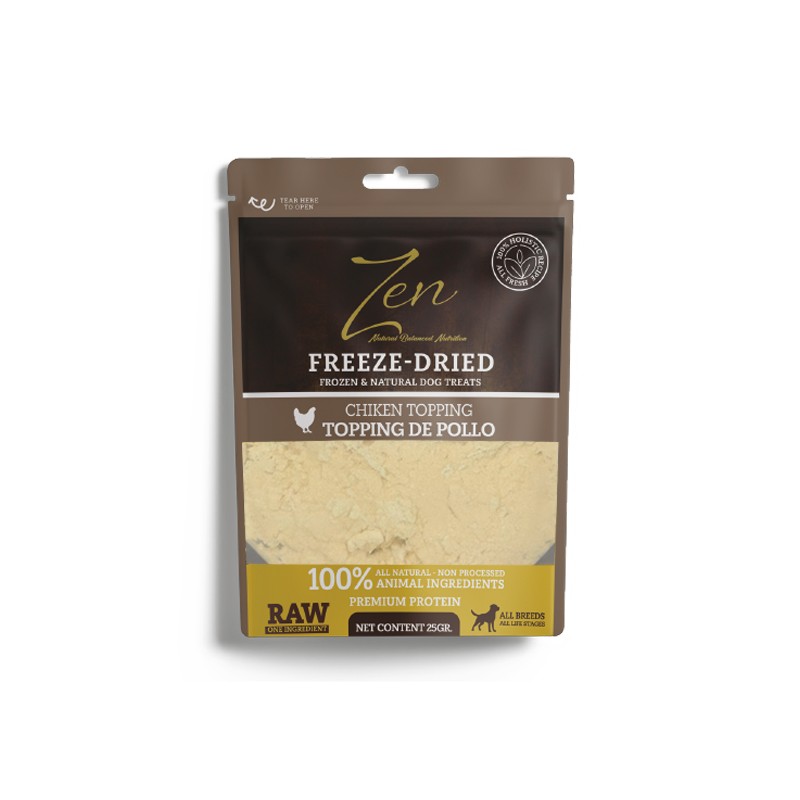 Topping de pollo liofilizada para perros
