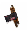 Palito de colágeno con pulmón de res y envoltura de carne