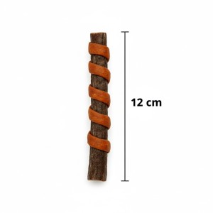 Medidas de palito de colágeno con pulmón de res y envoltura de carne