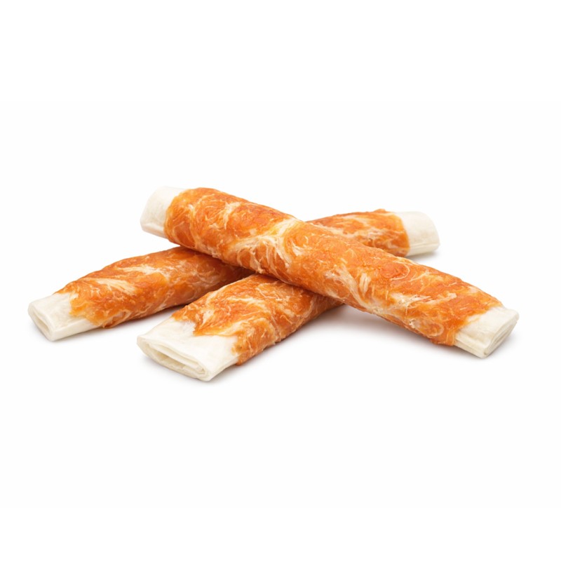 snacks de Costillas de pollo y pescado para perro.