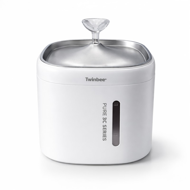 Bebedero automático de acero inoxidable para perro y gato