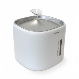 Fuente automática de acero inoxidable para perro y gato