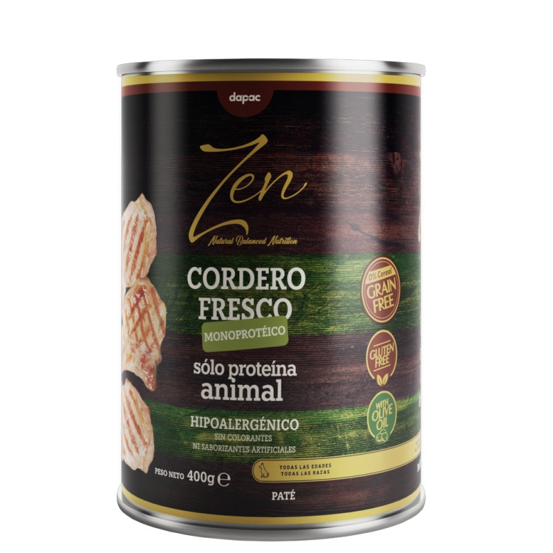 Lata de Zen Paté Cordero Fresco Monoprotéico