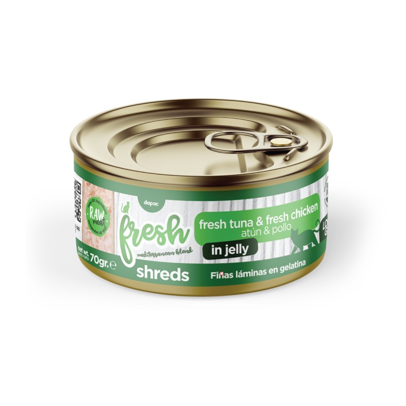 Lata de Fresh Atún fresco & Pollo fresco en Gelatina