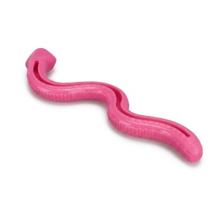 parte de abajo de juguete rellenable para perro de color rosa