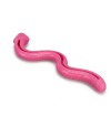 parte de abajo de juguete rellenable para perro de color rosa