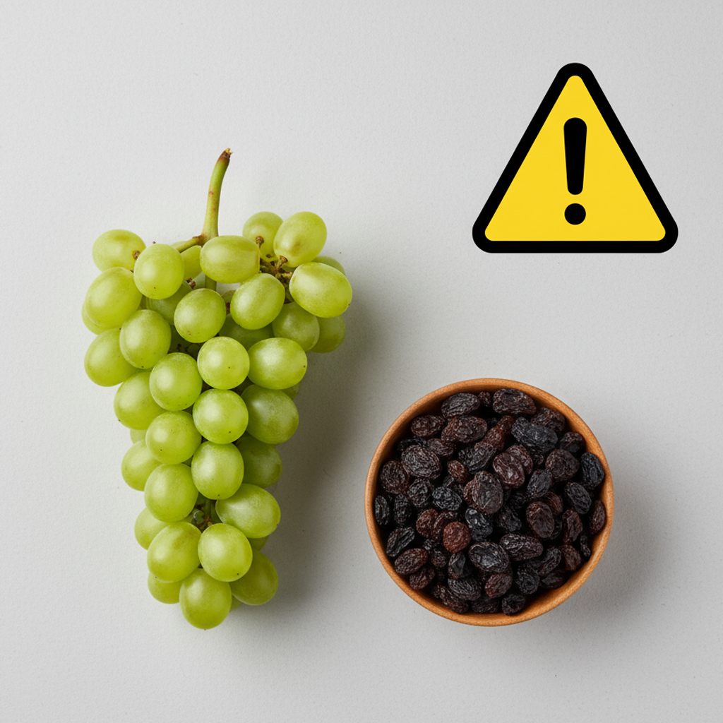 Las uvas y las pasas son peligrosas para los perros