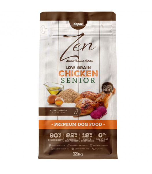 Zen LG, alimento seco para perros senior.