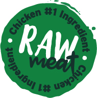 Sello que indica que el alimento seco tiene pollo como ingrediente principal