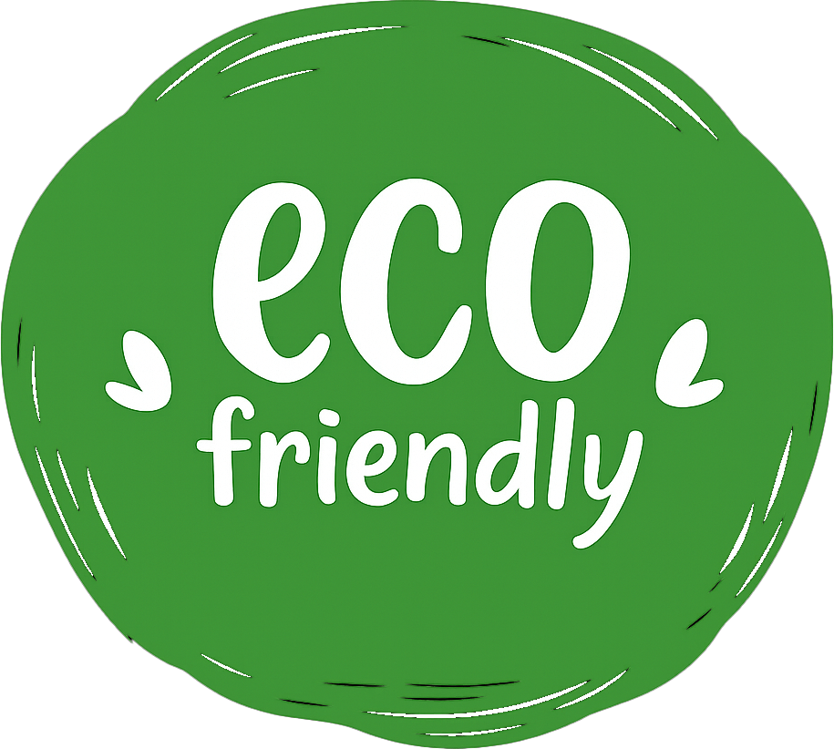 Sello de color verde con la palbra ECO.