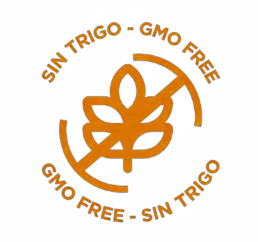 Sello que indica que Fresh lab no lleva trigo.